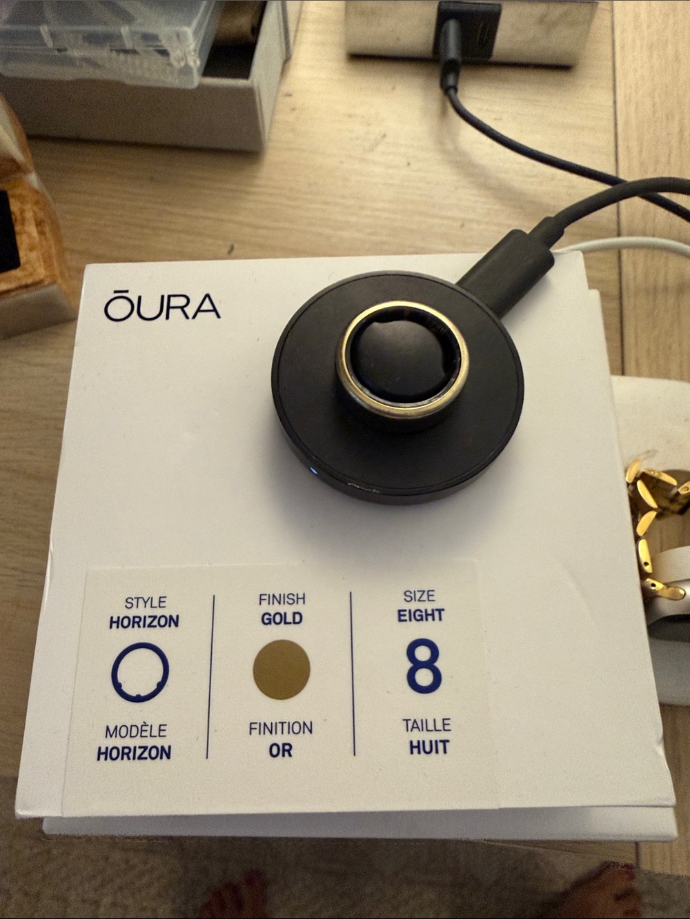 Oura Gen 3 Horizon Gold sz 8
